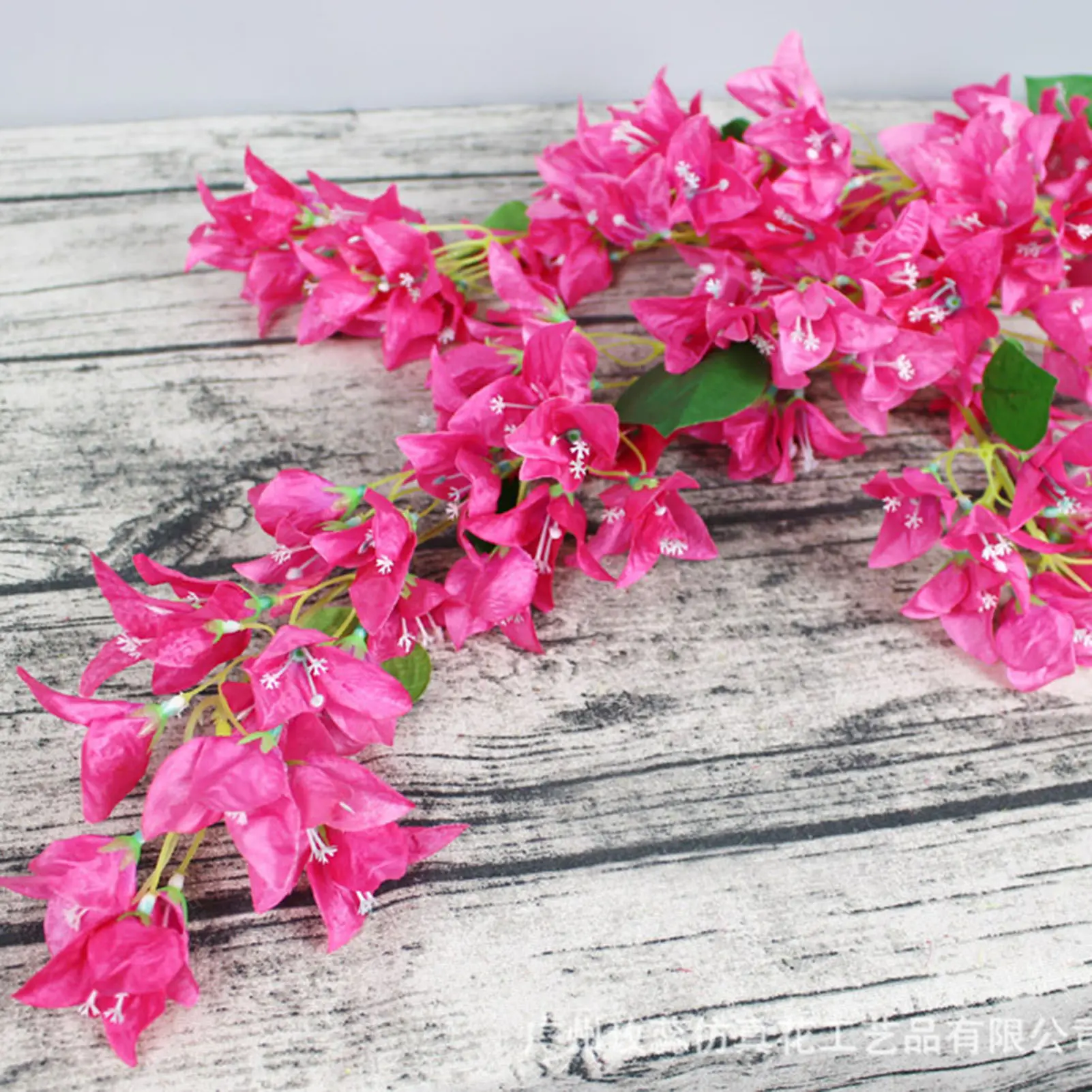 Silk Bougainvillea Branches Wilt  Flexible Iron Wire Stem Silk Bougainvillea Artificial Flowers Reusable for Wedding Table