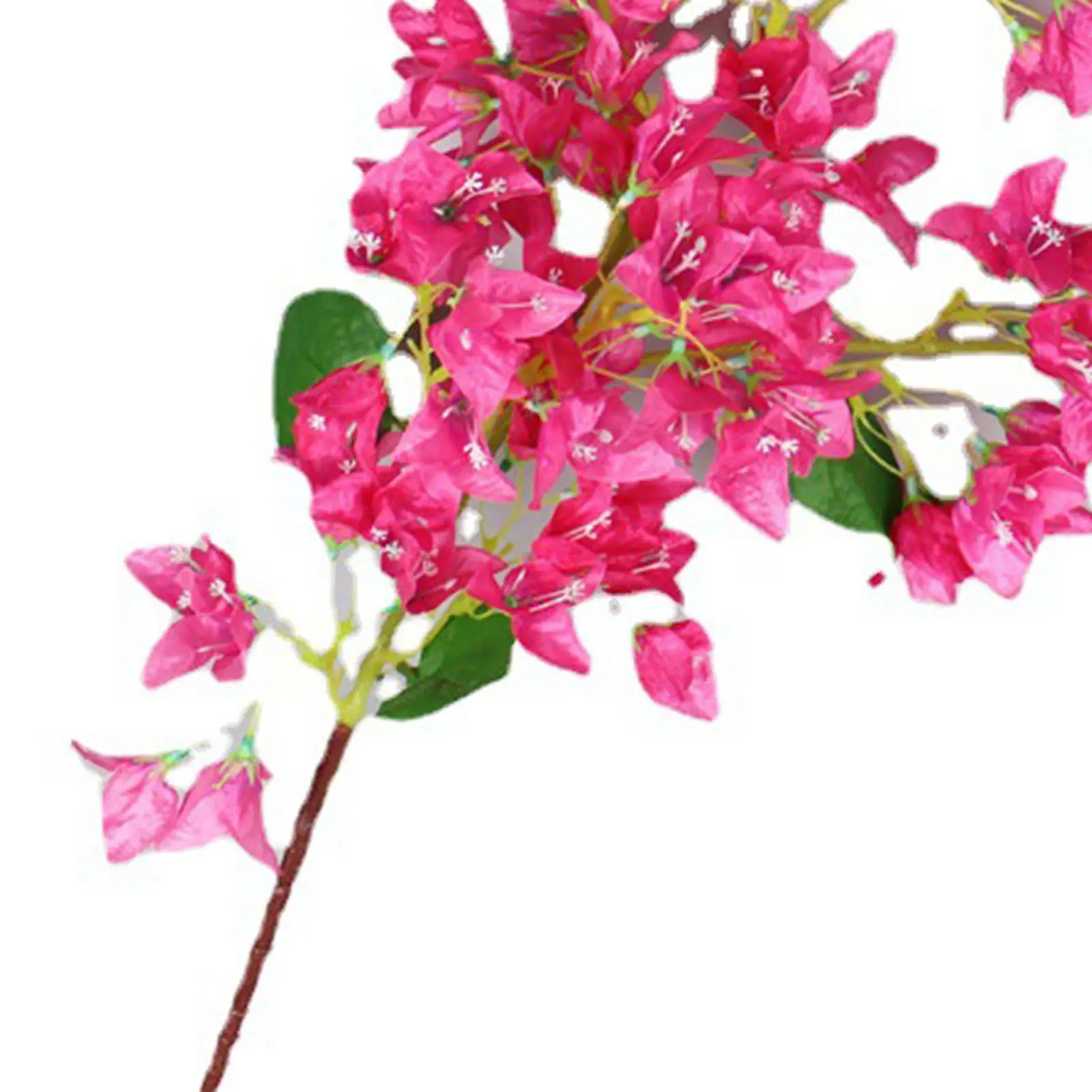 Silk Bougainvillea Branches Wilt  Flexible Iron Wire Stem Silk Bougainvillea Artificial Flowers Reusable for Wedding Table