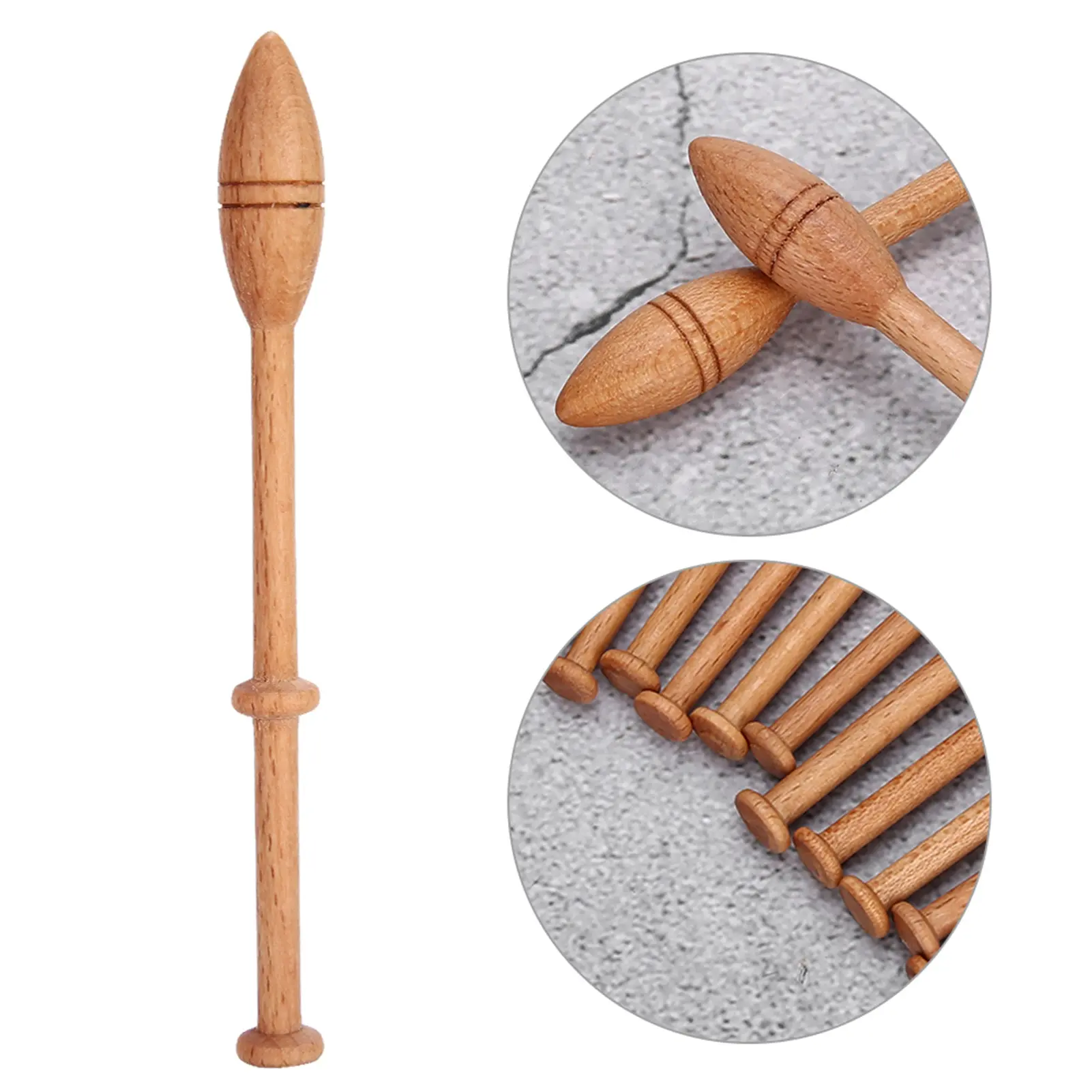 Lace Bobbin Wooden Antique Vintage French  Craft Turned Wood Weaving Tools Lace Bobbin Wooden Sewing Lace Robbin