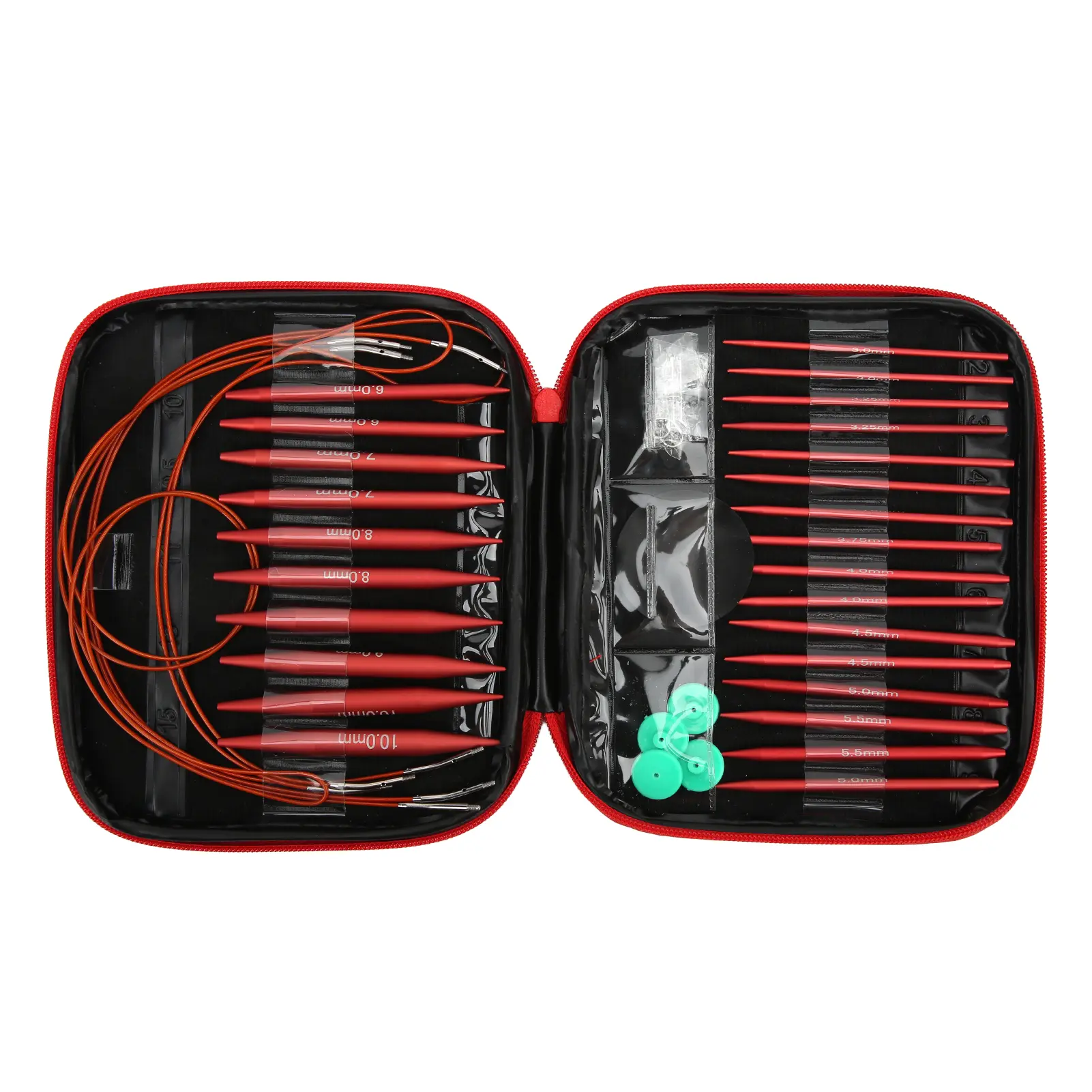 Circular Knitting Needles Multifunctional Wide Uses Knitting Needles Set Interchangeable for Socks  for Sweaters  for