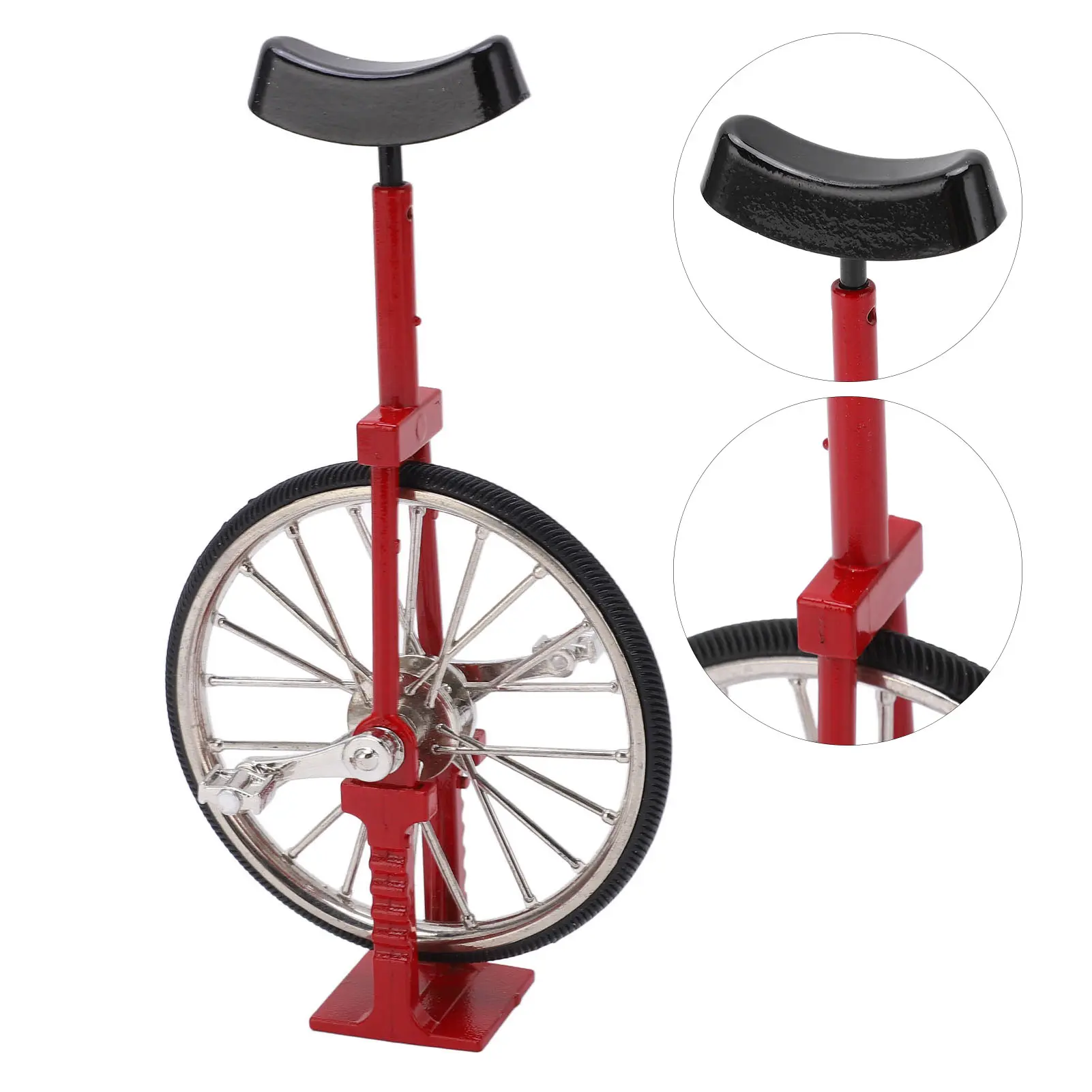 Unicycle Model Simulated Vivid Design Beautiful Exquisite Textured Alloy  Single Wheel  Ornament  Unicycle Ornament