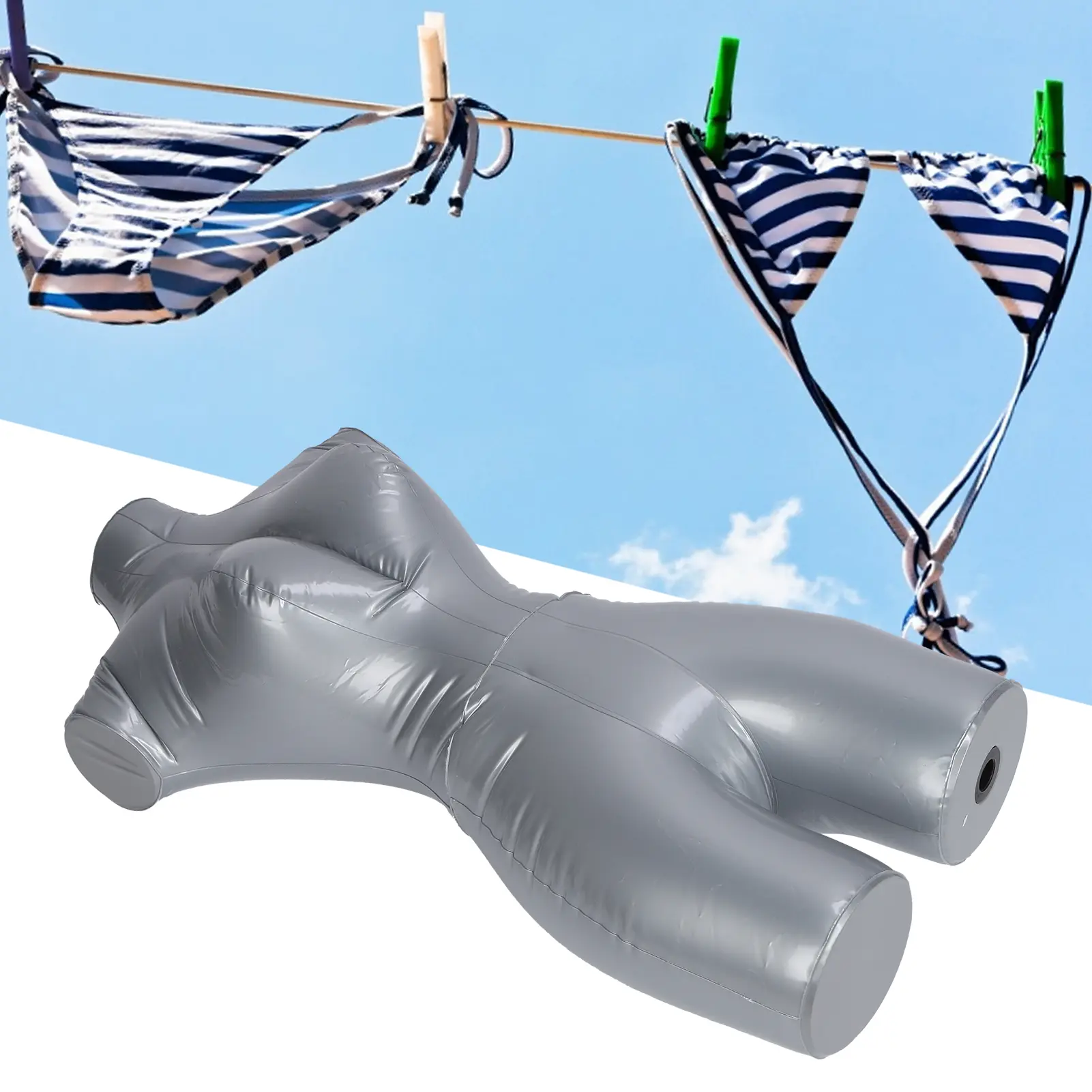 Female Inflatable Mannequins Model Upper Body Clothing Window Display Rack for Clothing Display Female Inflatable Mannequins