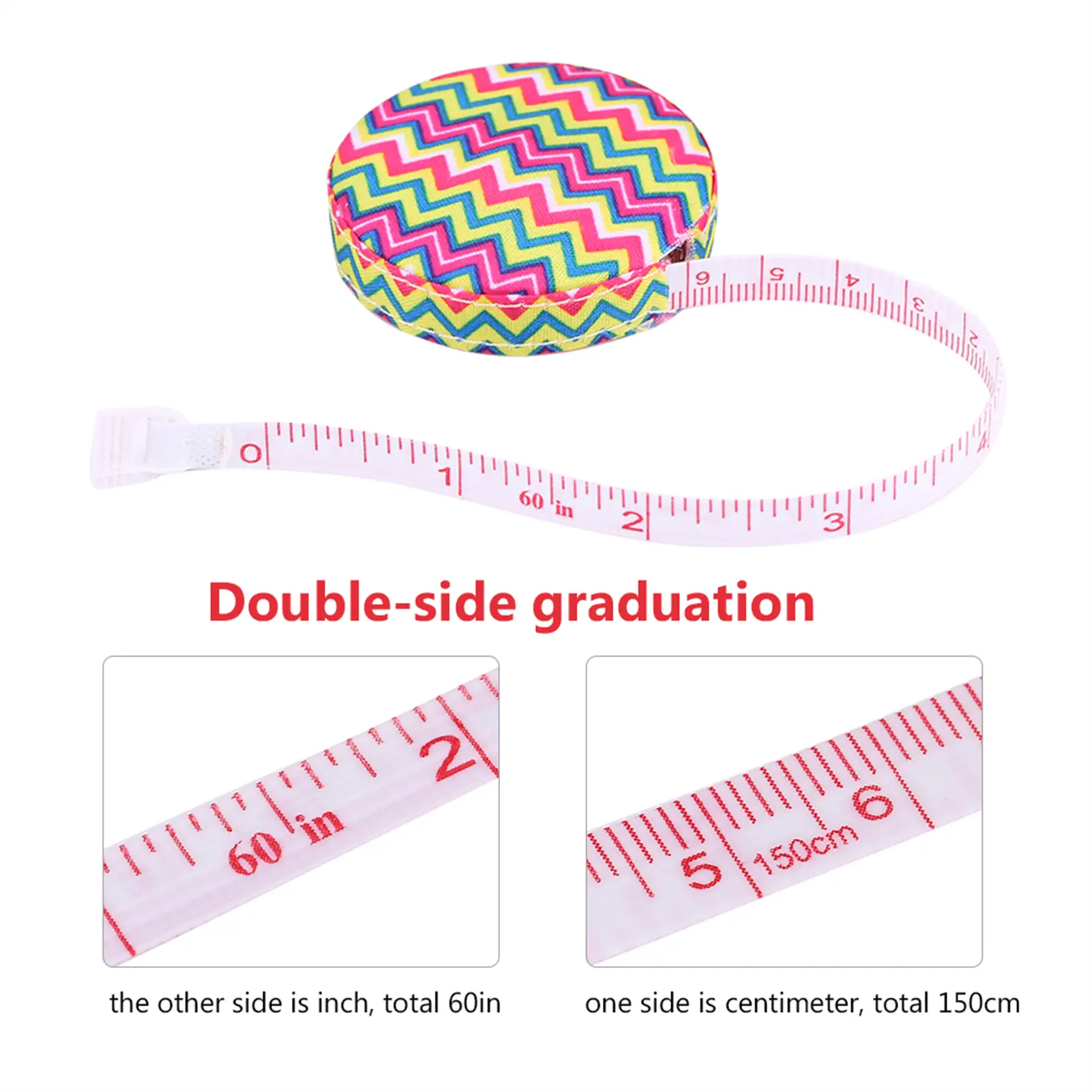 150cm/60in Accurate Tape Measure Tapeline Body Fitness Measuring Retractable Ruler Body Tape Measure Tapeline Measuring Tape