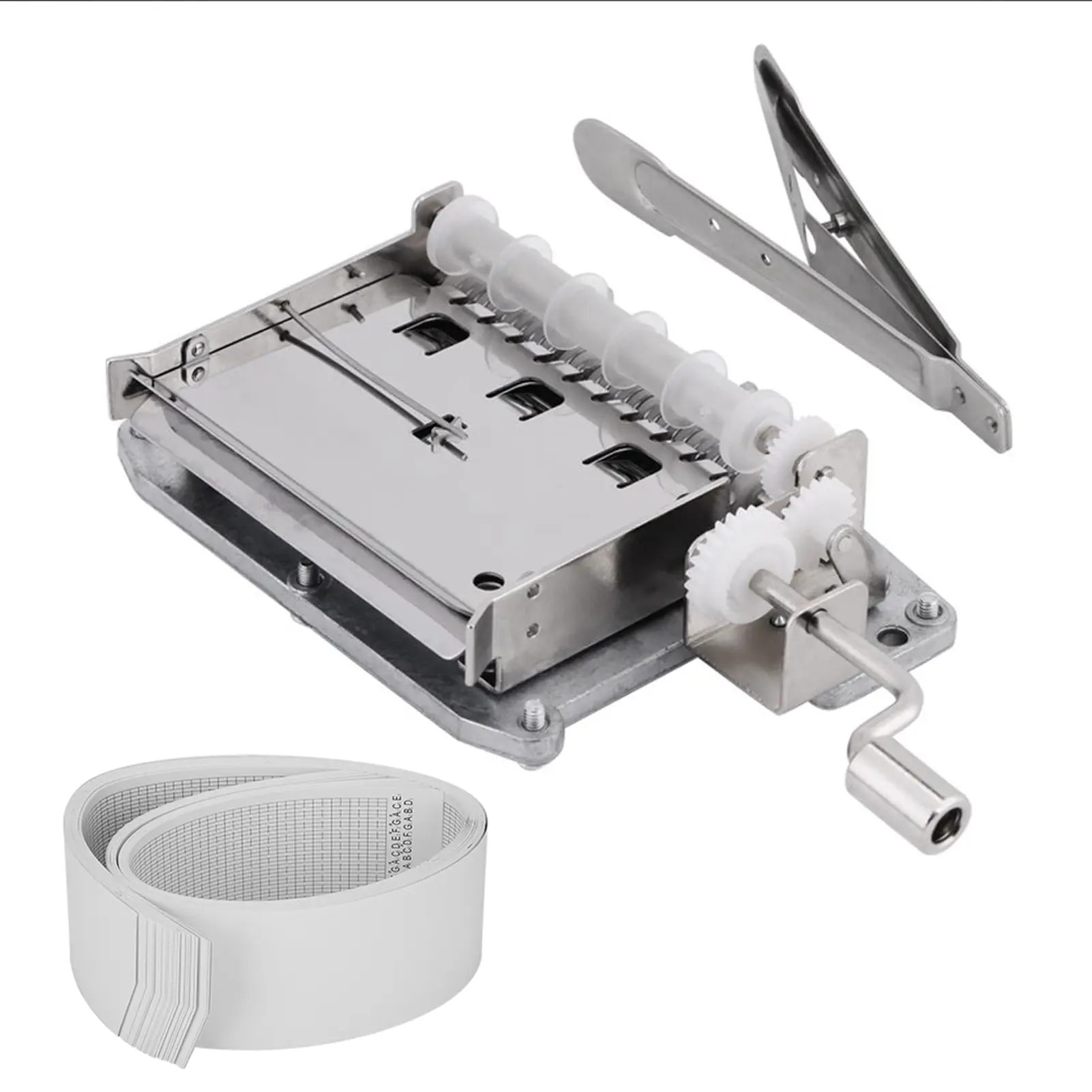 30 Note Tape Hand Crank Music Box Movement Hole Puncher 20 Papar Tapes  Music Box Movement Tape Compose Music Box