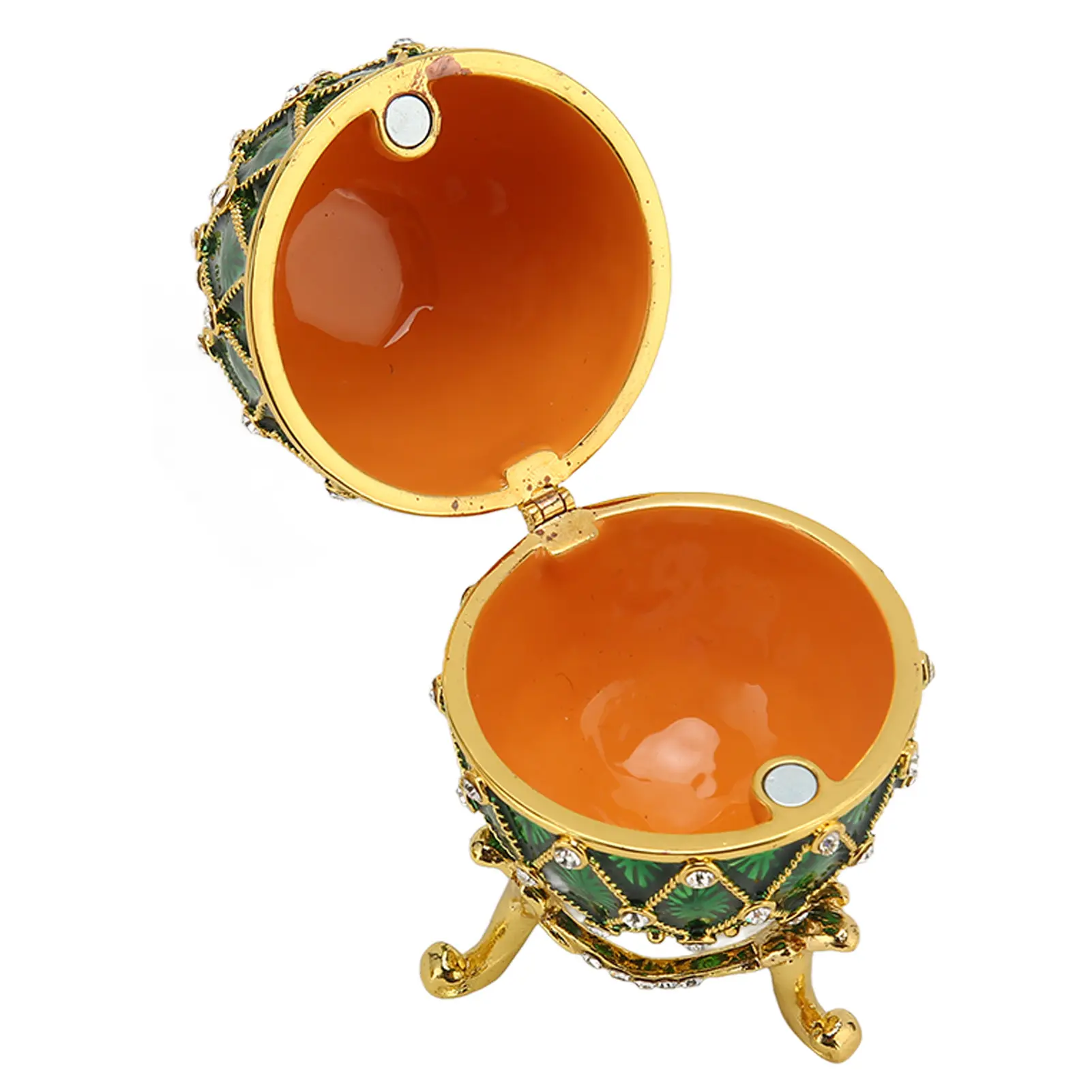 Egg Shape Trinket Boxes Egg Shape Trinket Boxes Vintage Exquisite Rhinestones Trinket Boxes with Hinged for Living Room