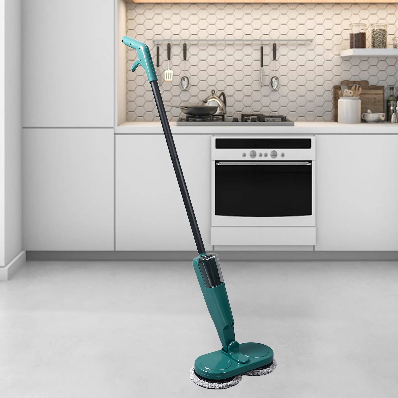 Electric  Mop Electric Mop Rechargeable Lightweight Cordless Electric Mop with Water Sprayer for Hardwood Tile Marble Floors