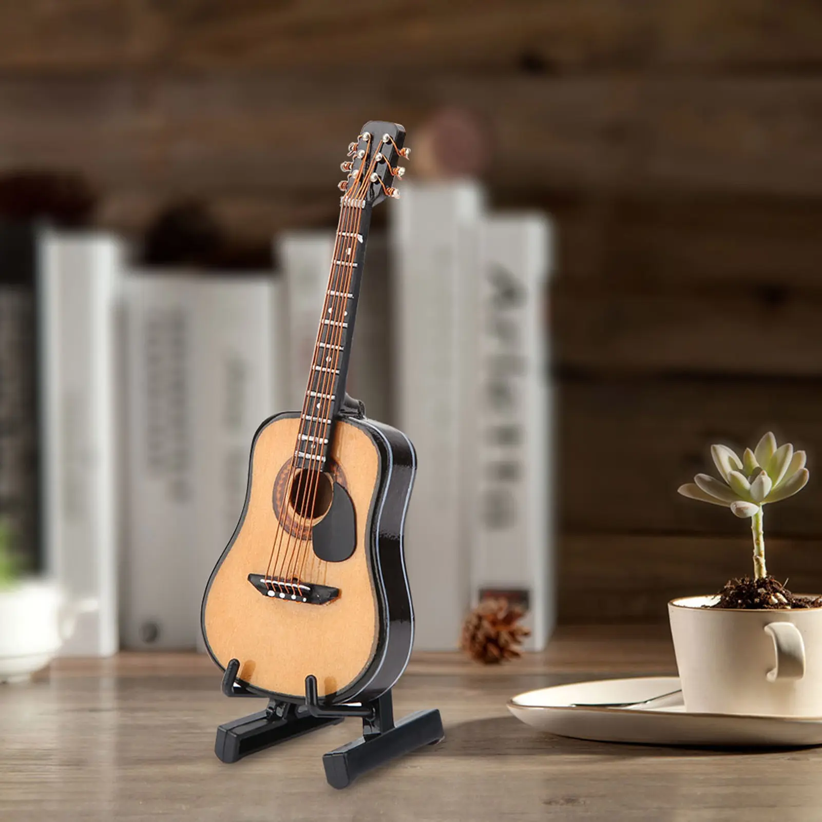 Guitar Model Decor  Guitar Display Miniature Wooden Guitar Model Display  Ornaments Craft Home Decor  Guitar Model