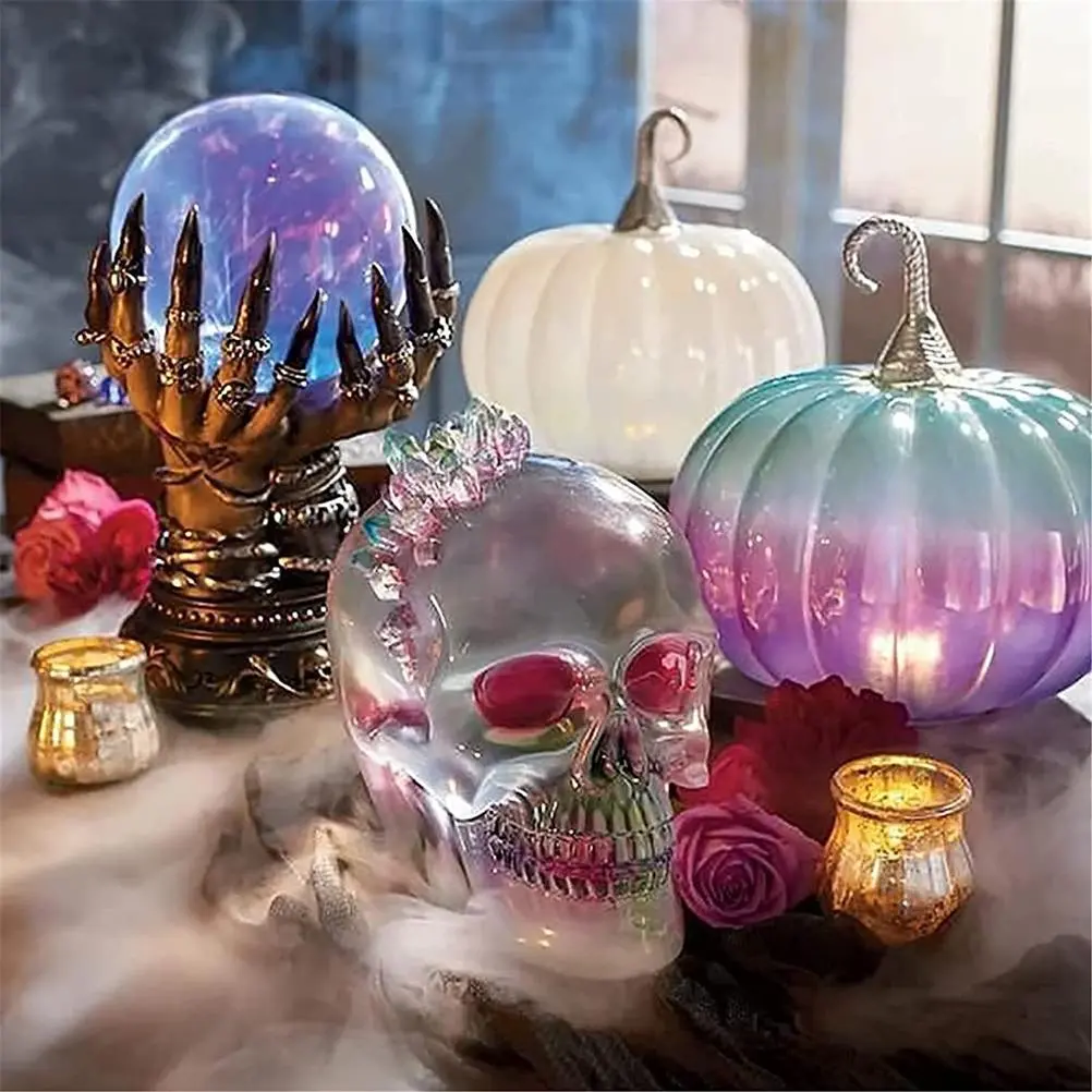 Halloween Crystal Ball Witch Celestial Crystal Ball Flashing Crystal Ball for Halloween Decoration Witch Celestial Crystal Ball