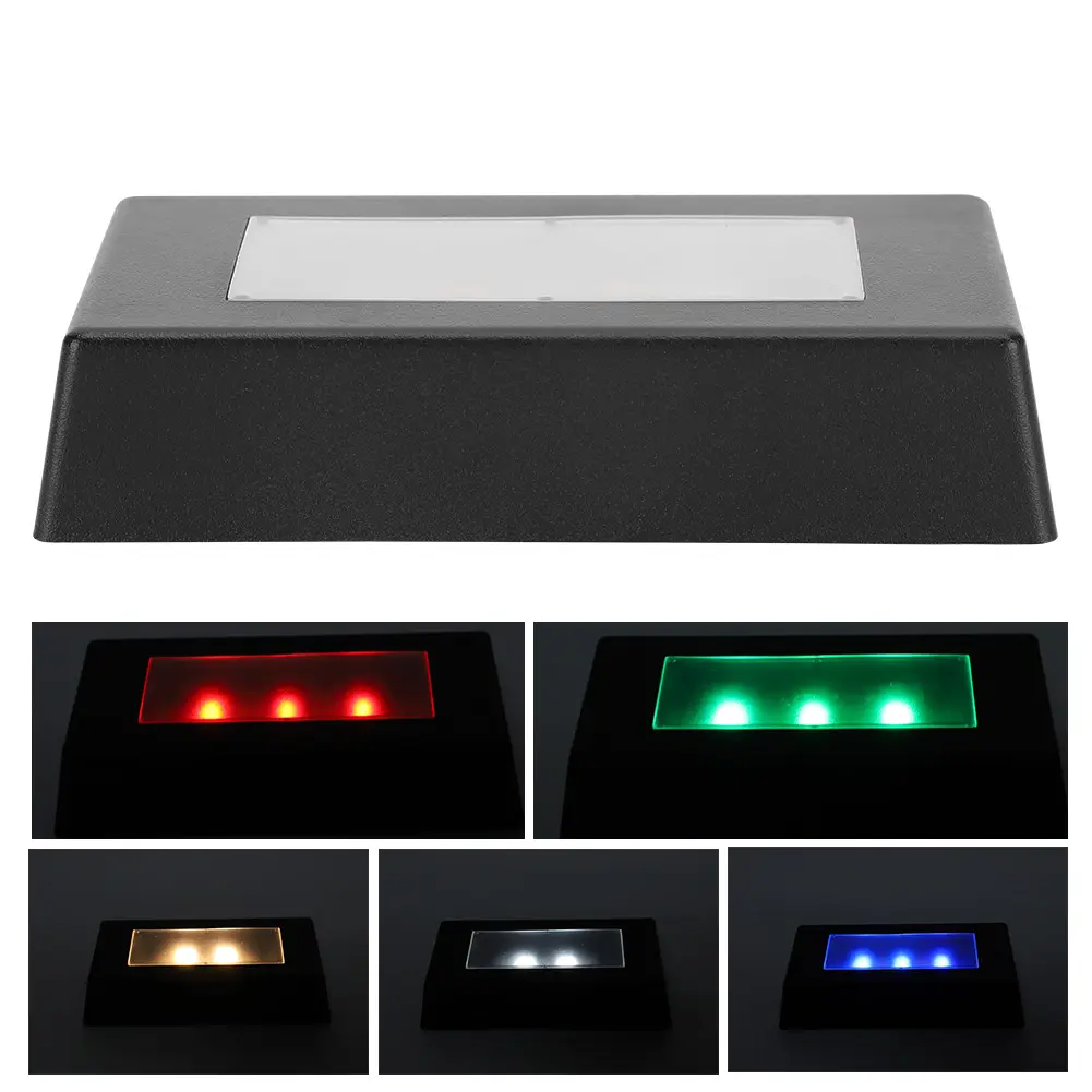 LED Display Base Color Changing Light Stand with USB Cable for 3D Crystal Statues Jewelry Colorful Display Base LED Display Base