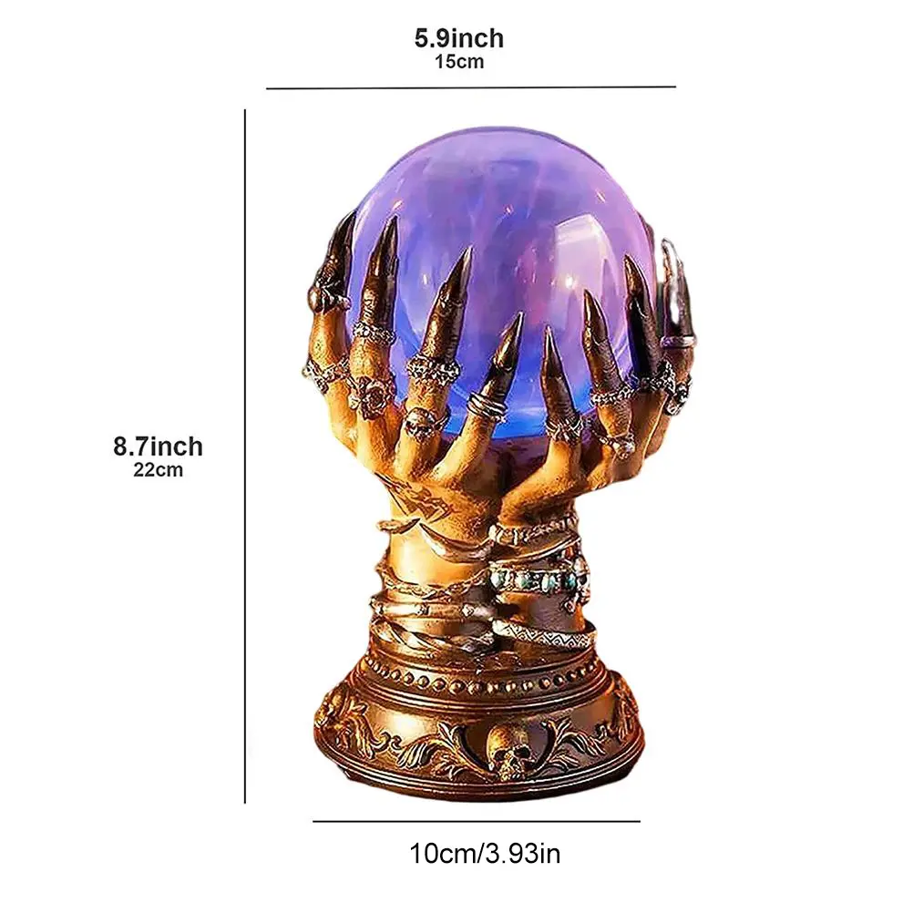 Halloween Crystal Ball Witch Celestial Crystal Ball Flashing Crystal Ball for Halloween Decoration Witch Celestial Crystal Ball