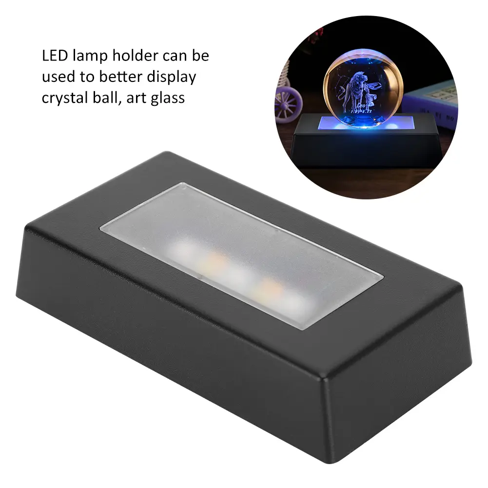 LED Display Base Color Changing Light Stand with USB Cable for 3D Crystal Statues Jewelry Colorful Display Base LED Display Base