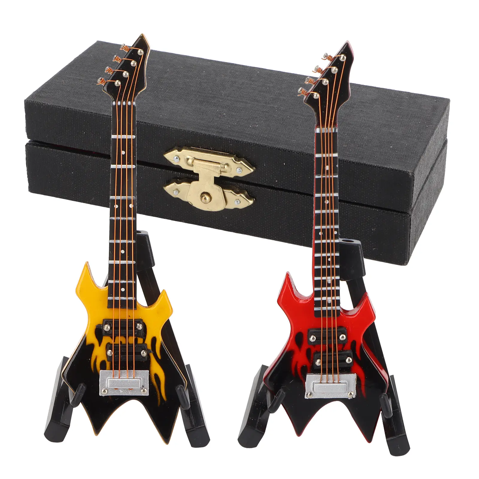 Bass Model Bass Model Miniature Wooden Simulation Guitar Model Musical Instrument Ornaments Guitar Bass Model Musical Bass Model