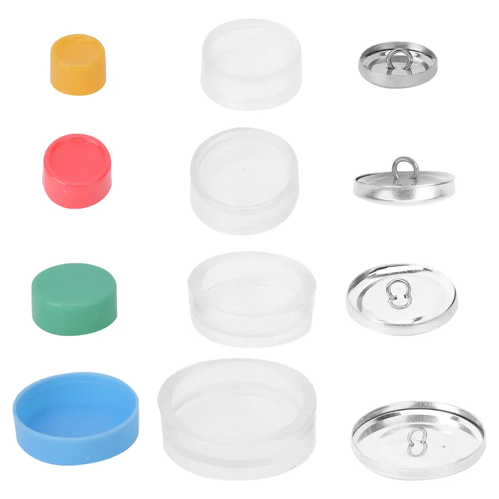 Cloth Bag Cover Buttons Kit Round Button Base  Handmade Crafts Buckle Making Tools Cover Buttons Assembly Tool Cover Buttons