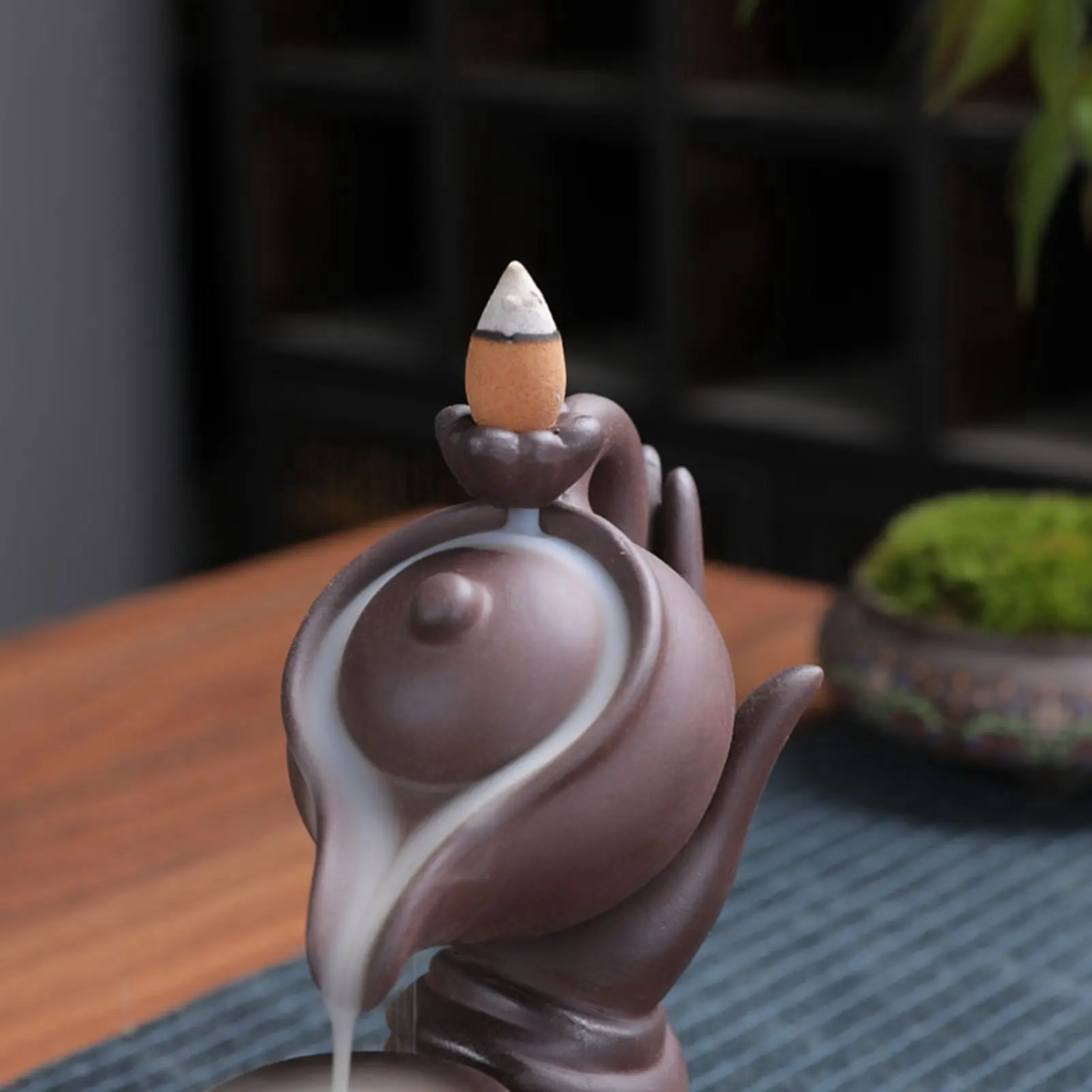 Decorative Craft Waterfall Incense  Waterfall Incense  Innovative Smoke Backflow Incense Holder Table Decoration