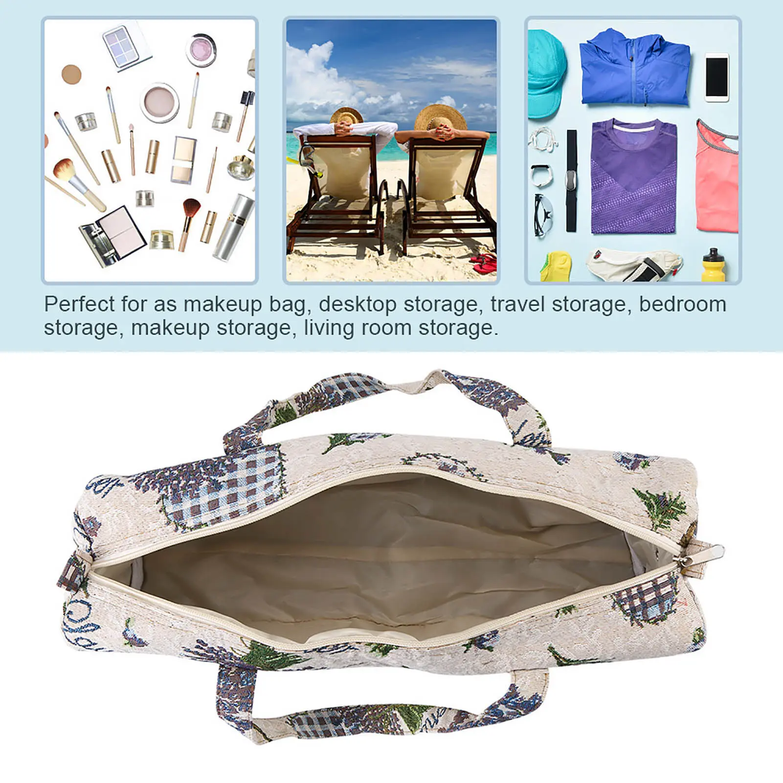 Household Fabric Crafts Knitting Needles Storage Sweater Woven Organizer Bag Handmake Bag Knitting Needles Storage Sweater Bag