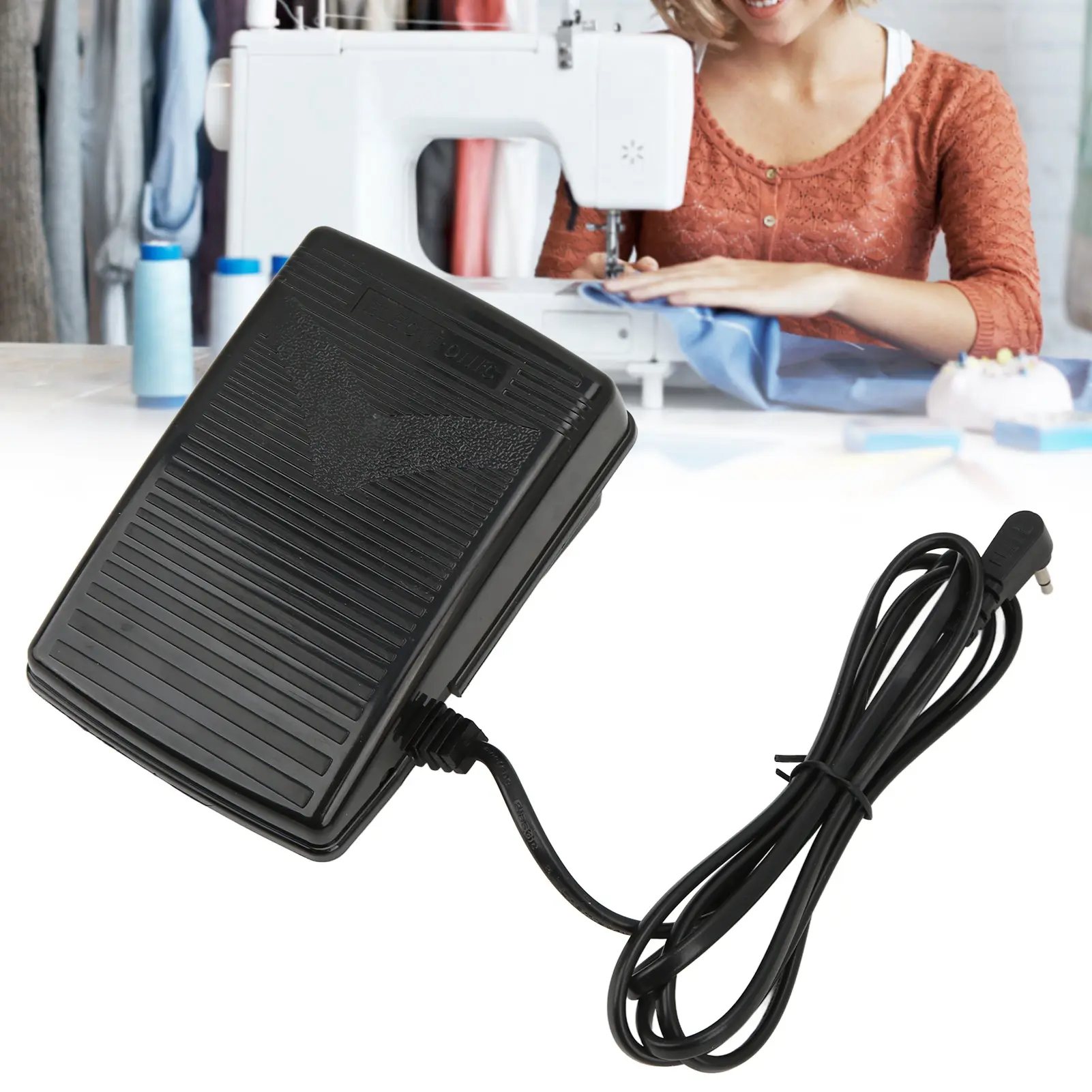 Sewing Machine Foot Control Pedal Plastic Materials Easy Installation Sewing Machine Foot Pedal for Replace Accessories