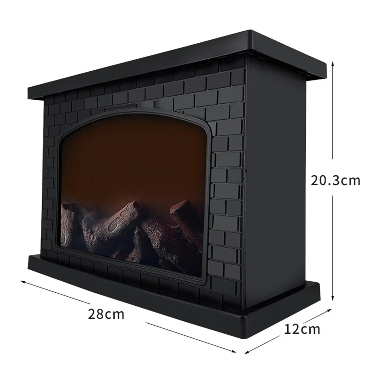 Electric Fireplace Light Environmental  Simulated Carbon Flame Retro Simulated Fireplace Light Christmas for Balcony