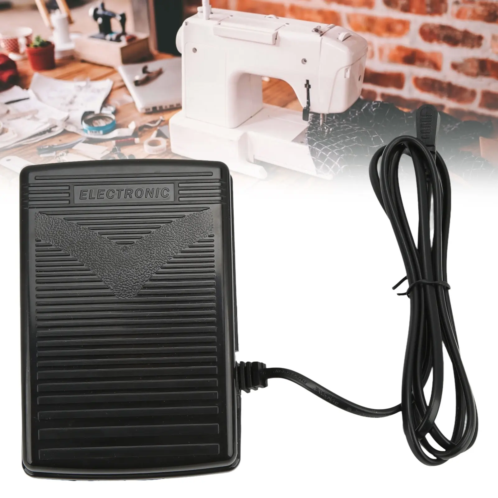 Sewing Machine Foot Control Pedal Plastic Materials Easy Installation Sewing Machine Foot Pedal for Replace Accessories