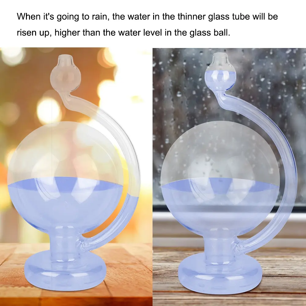 Weather Forecast Bottle Weather Glass Innovative Weather Forecast Glass Bottle Weather Predictor Barometer Home Decoration Blue