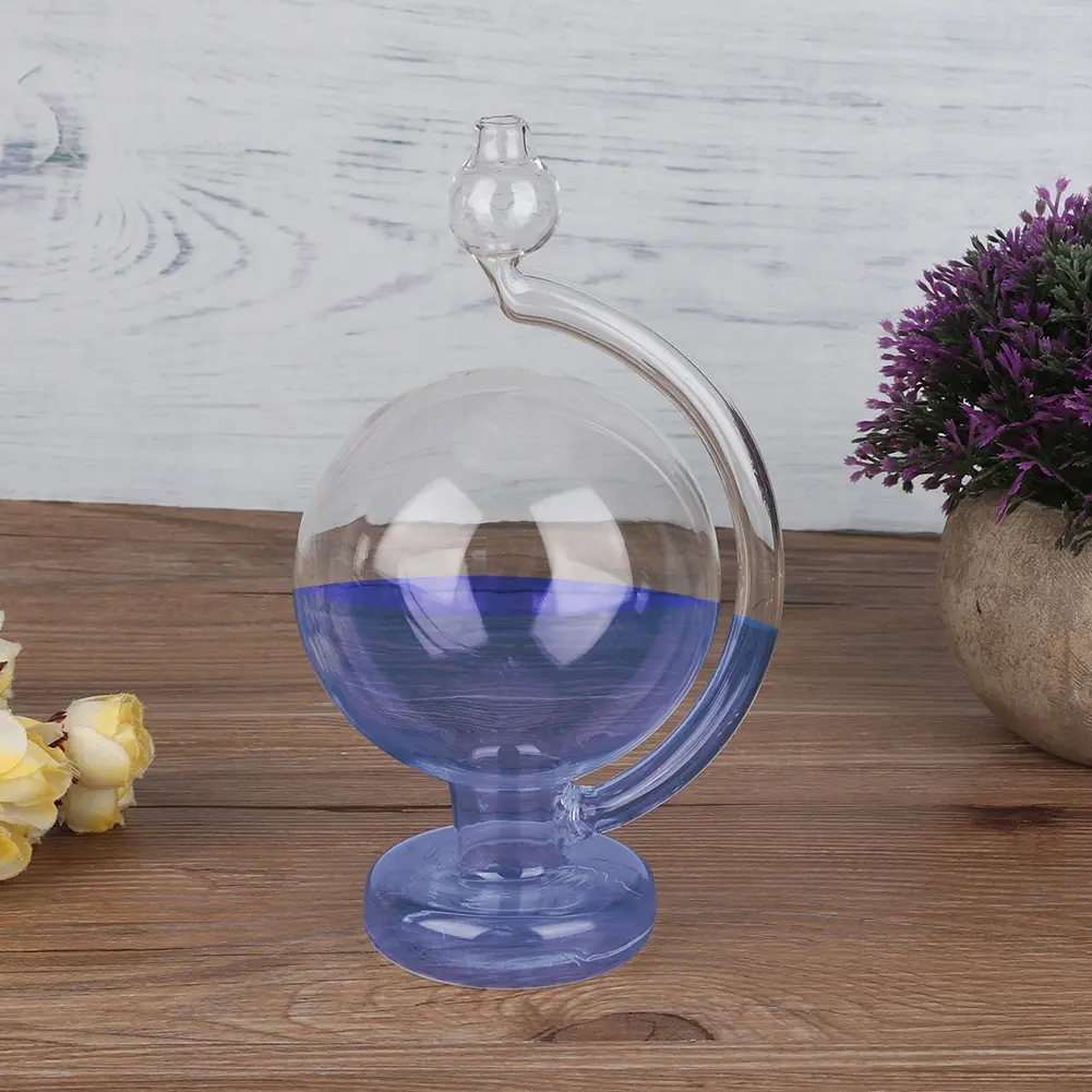 Weather Forecast Bottle Weather Glass Innovative Weather Forecast Glass Bottle Weather Predictor Barometer Home Decoration Blue