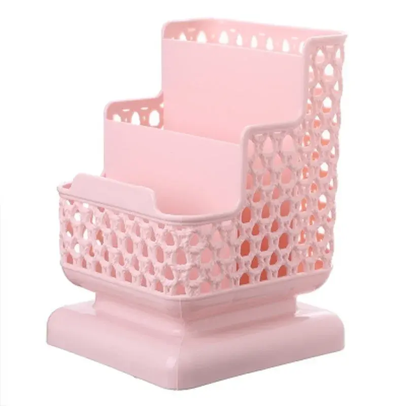 School Stationery Makeup Organizer Desktop Storage Box Container for Cosmetics Stationery Plastic Organizer School Office Supply