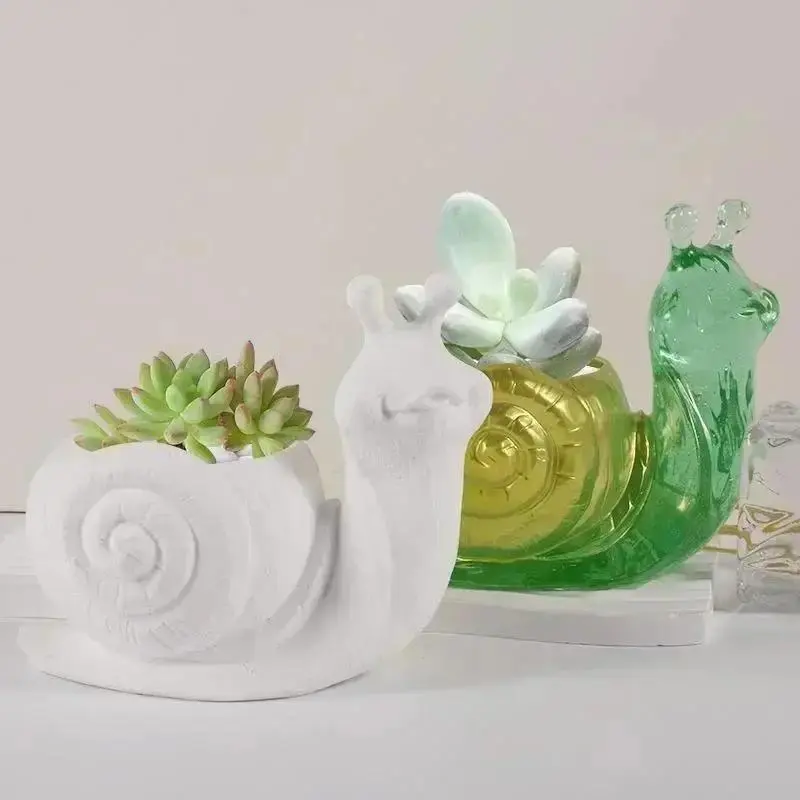 2025 Hot Sale New Lovely Animals Design Crystal Silicone Mold Creative Handmade Diy Snail Shape Mould Resin Plaster Mold
