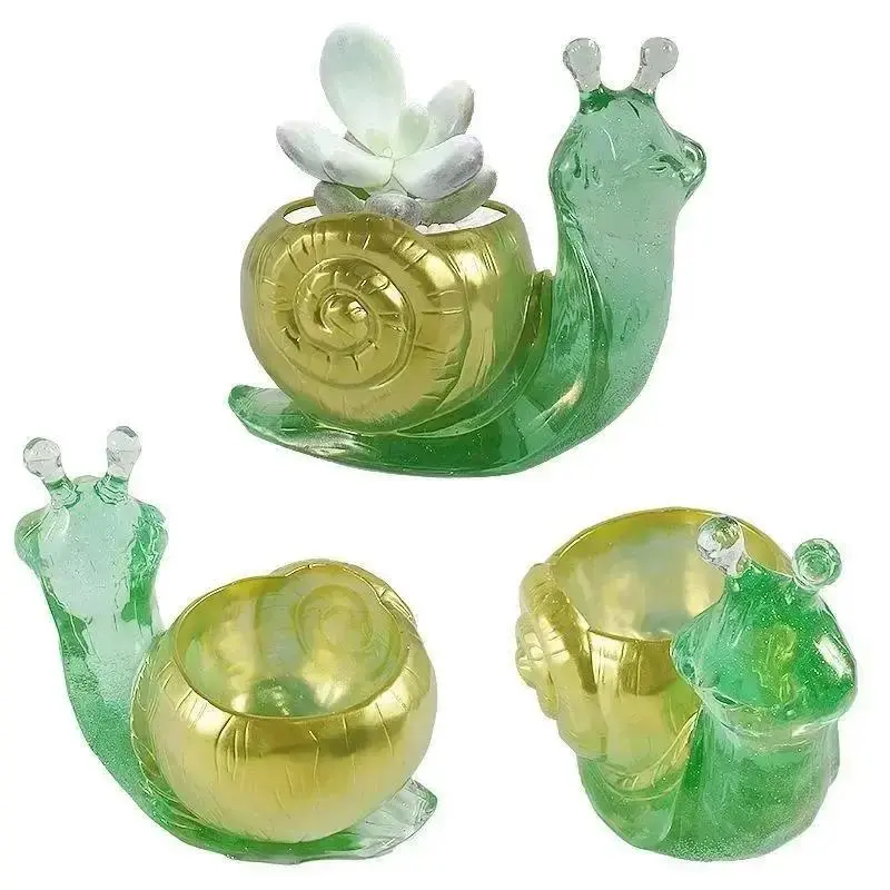 2025 Hot Sale New Lovely Animals Design Crystal Silicone Mold Creative Handmade Diy Snail Shape Mould Resin Plaster Mold