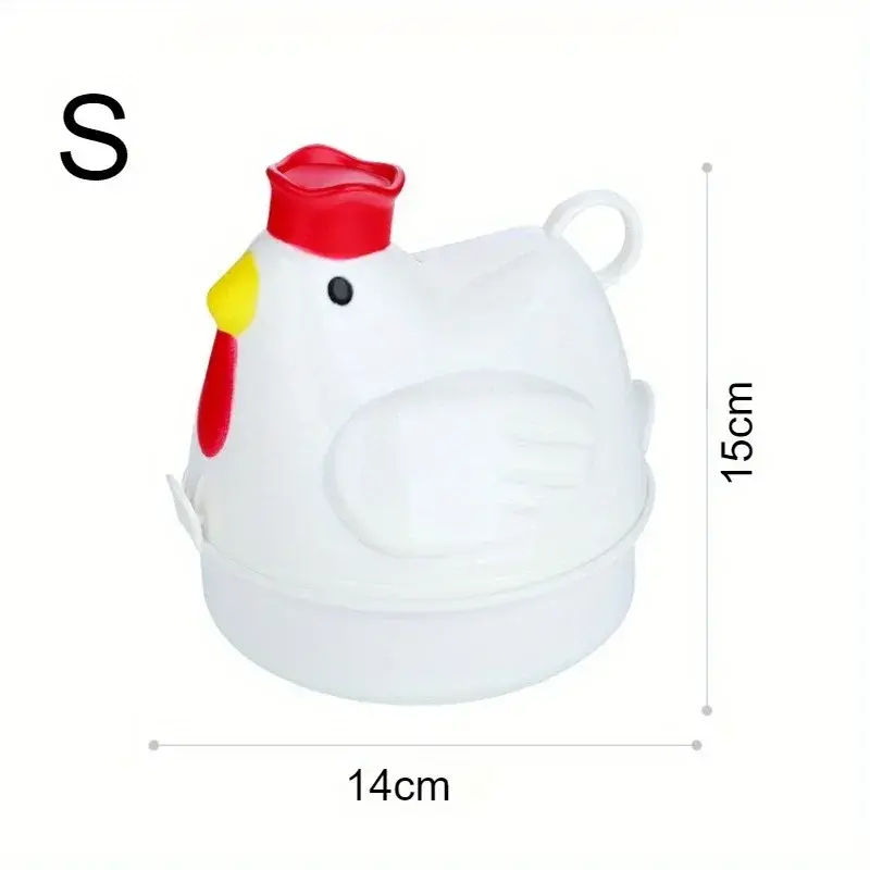 Lovely Chicken Shaped Egg Boiler Steamer 4 Eggs 1Egg Microwave Eggs Cooker Cooking Tool Kitchen Accessories Gadgets