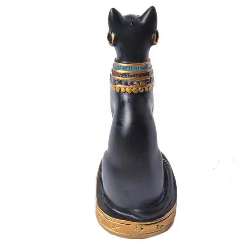Cat Statue Ornament Egyptian  Figurine  Decoration Vintage  Goddess  Home Garden