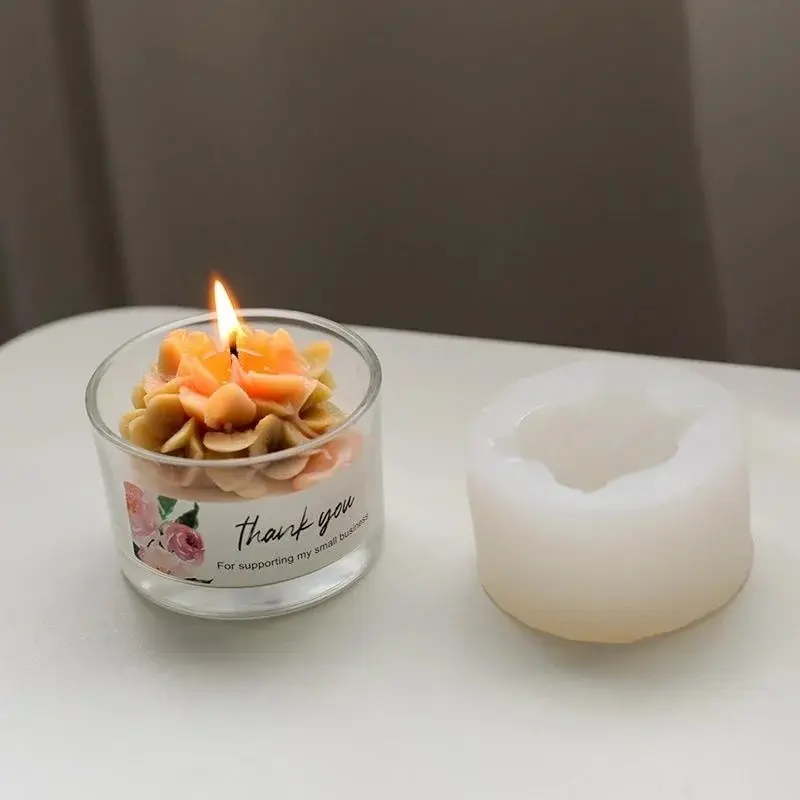 Hydrangea Flower Mold Decoration Plant Soap Molds Flowers Candle Moulds Bouquet Making Clay Silicone Molds