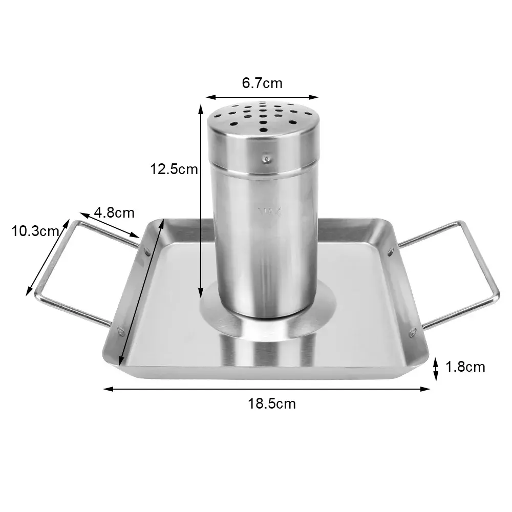Nonstick Outdoor BBQ Tool Stainless Steel Roast Chicken Pan Beer Roast Chicken Pan Barbecue Roasting Detachable Grilled Holder