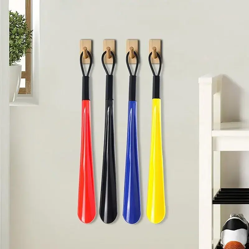 1PC Extra Long Flexible Plastic Shoe Horns Do Not Require Bending Durable Shoe Spoons for Pregnant Women Wearing Shoe Assistants