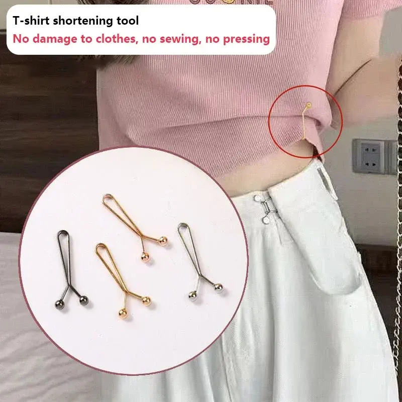 4PCS Jeans Skirts Detachable Buckle Accessories Adjustable Sleeve Clip for Pants Waist Tightening Sleeve Reduction Clip