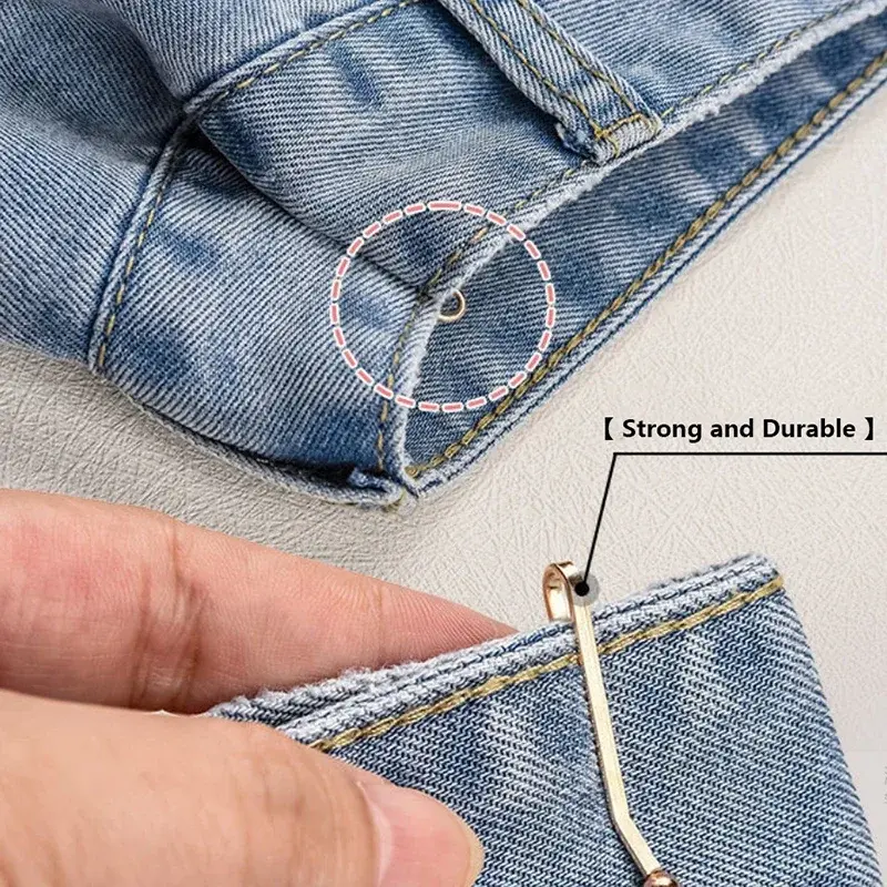 4PCS Jeans Skirts Detachable Buckle Accessories Adjustable Sleeve Clip for Pants Waist Tightening Sleeve Reduction Clip