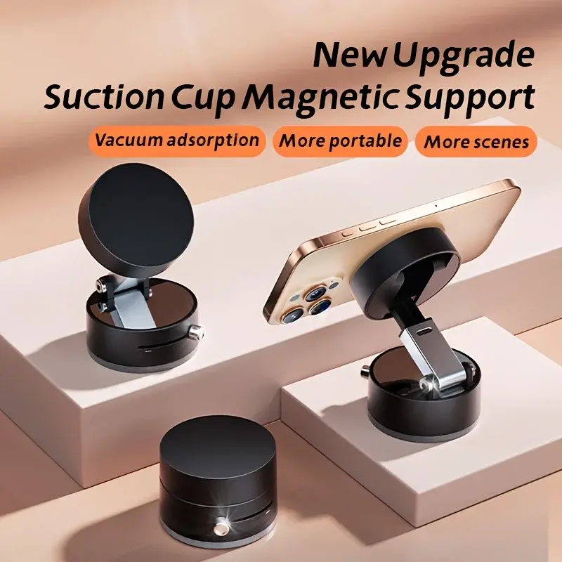 Vacuum Magnetic Suction Cup Folding Swivel Stand Double-sided Suction Cup for Universal Vacuum Swivel Stand Mobile Phone Holder