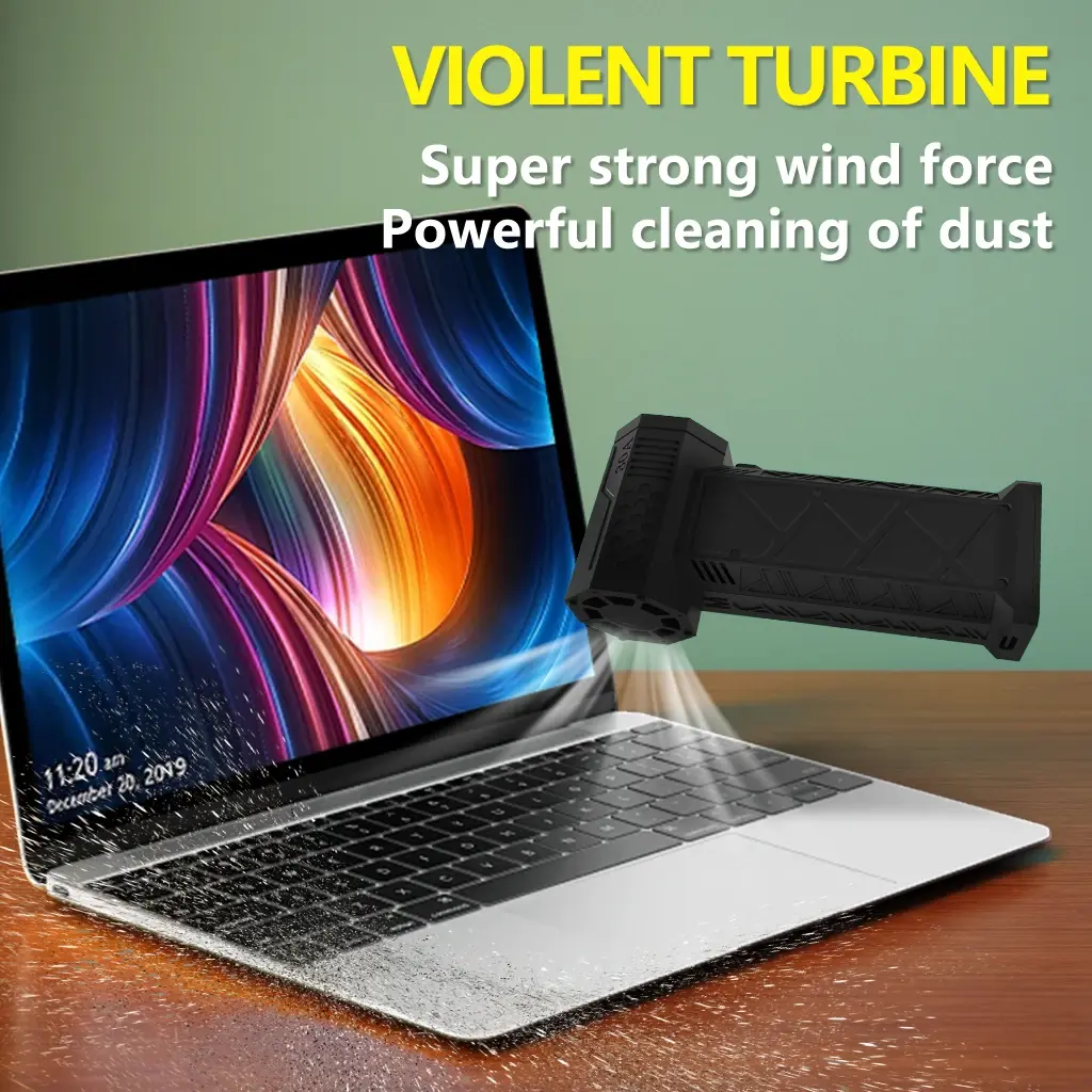 New 1 PC Violent Fan High Speed Turbofan with High Air Volume Brushless Charging Handheld Outdoor Car Fan