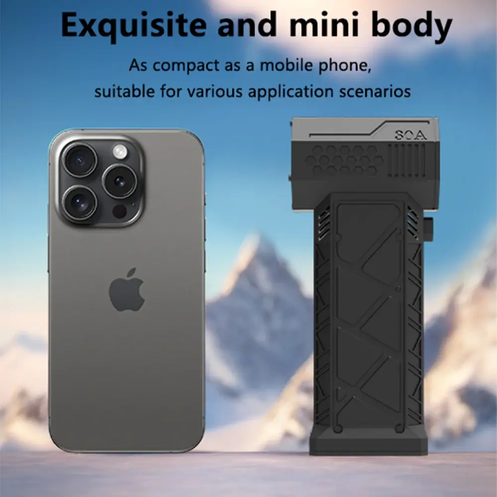 New 1 PC Violent Fan High Speed Turbofan with High Air Volume Brushless Charging Handheld Outdoor Car Fan