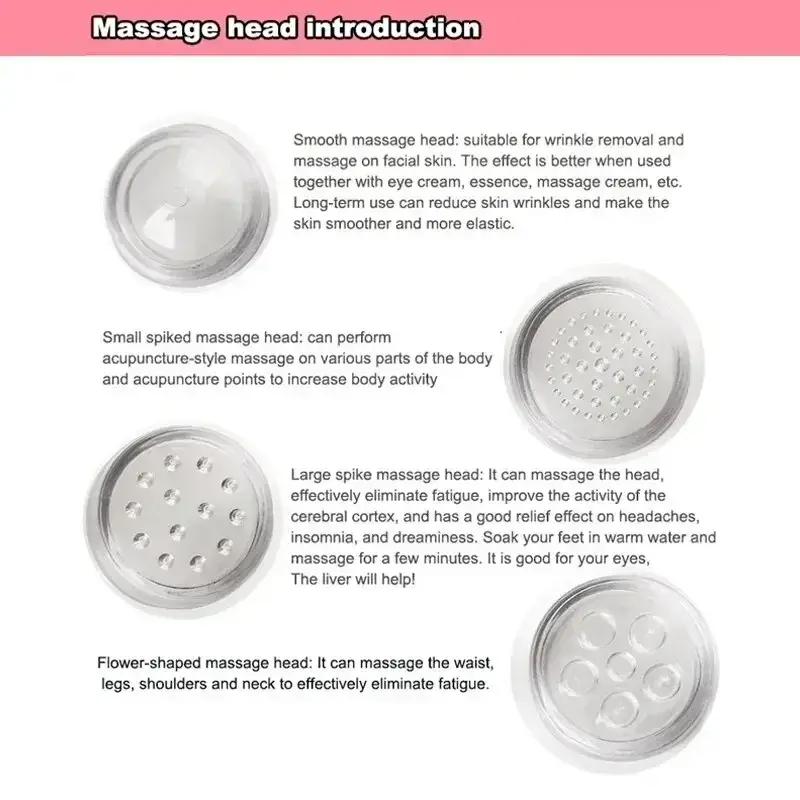 4 in 1 Electric Facial Massager Micro Vibration Eye Beauty Instrument for Relax Eye Dark Circles Eye Bags Wrinkles Puffiness