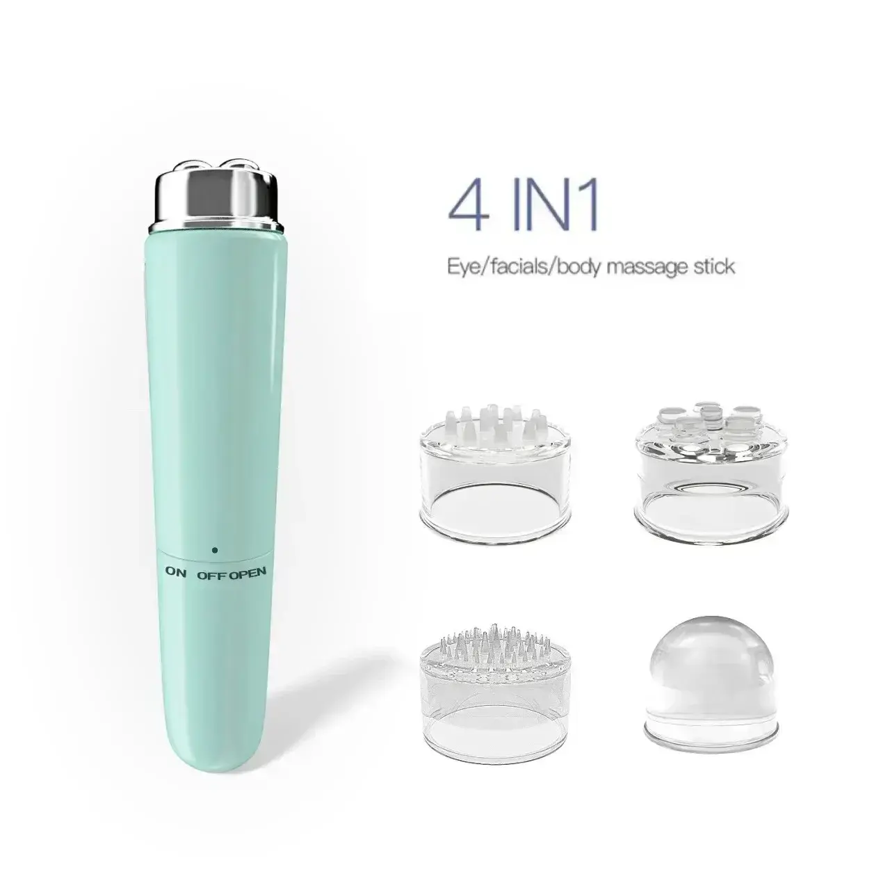 4 in 1 Electric Facial Massager Micro Vibration Eye Beauty Instrument for Relax Eye Dark Circles Eye Bags Wrinkles Puffiness