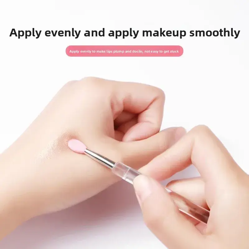 Nail Arts Silicone Applicator Sticks Reusable Chrome Glitter Applying Manicure Tool New Easy-Daub Pigment Silicone Nail Brush