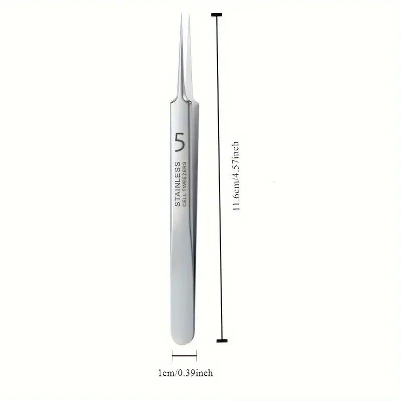 New 1 Pack Extra Fine No. 5 Cellular Acne Blackhead Tweezers - Facial Beauty Remove Acne Needle Tools for Skin Care