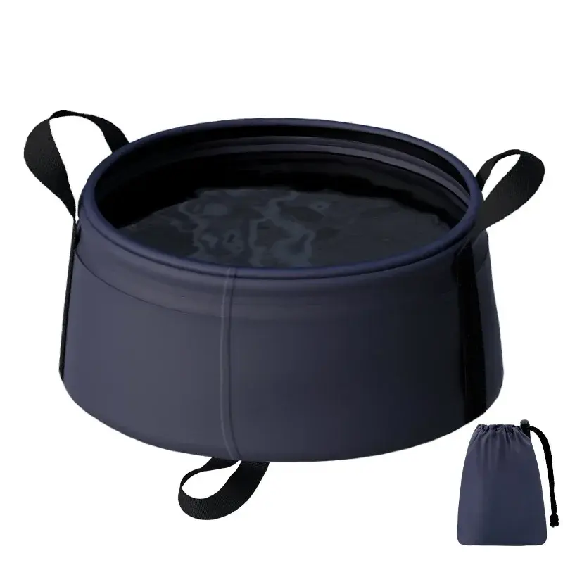 Portable Collapsible Sink 8.5L - Foldable Travel Basin for Outdoor,Camping, Hiking, Feet Face Dishes, Lightweight & Compact