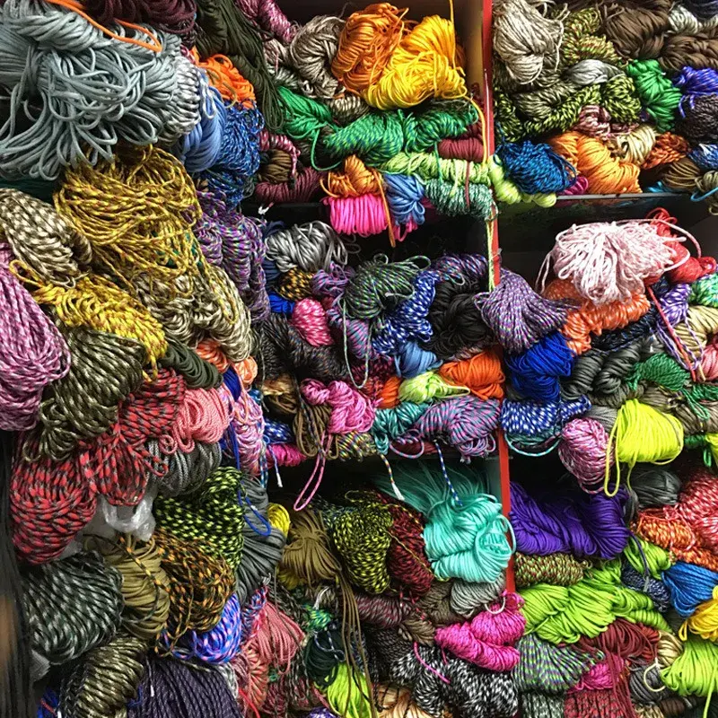 7 Cores 550 Paracord Cord 5 15 30 M Dia.4mm for Outdoor Camping Survival Lanyard Parachute Rope Hiking Tent Accessories