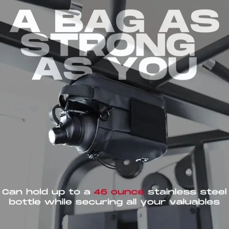 Magnetic Water Bottle Bag Large Capacity Specific Water Cup Holder with Strong Magnet Portable Bag for Outdoor Sports Gym Camp