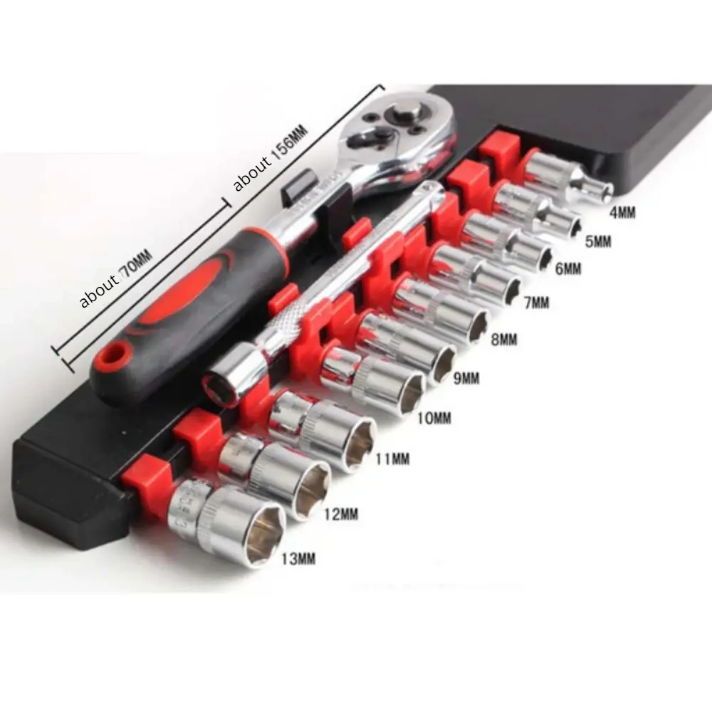 New 12 Pcs Set Upgrade Wrench Socket Set Hardware Car Boat Motorcycle Bicycle Repairing Tool