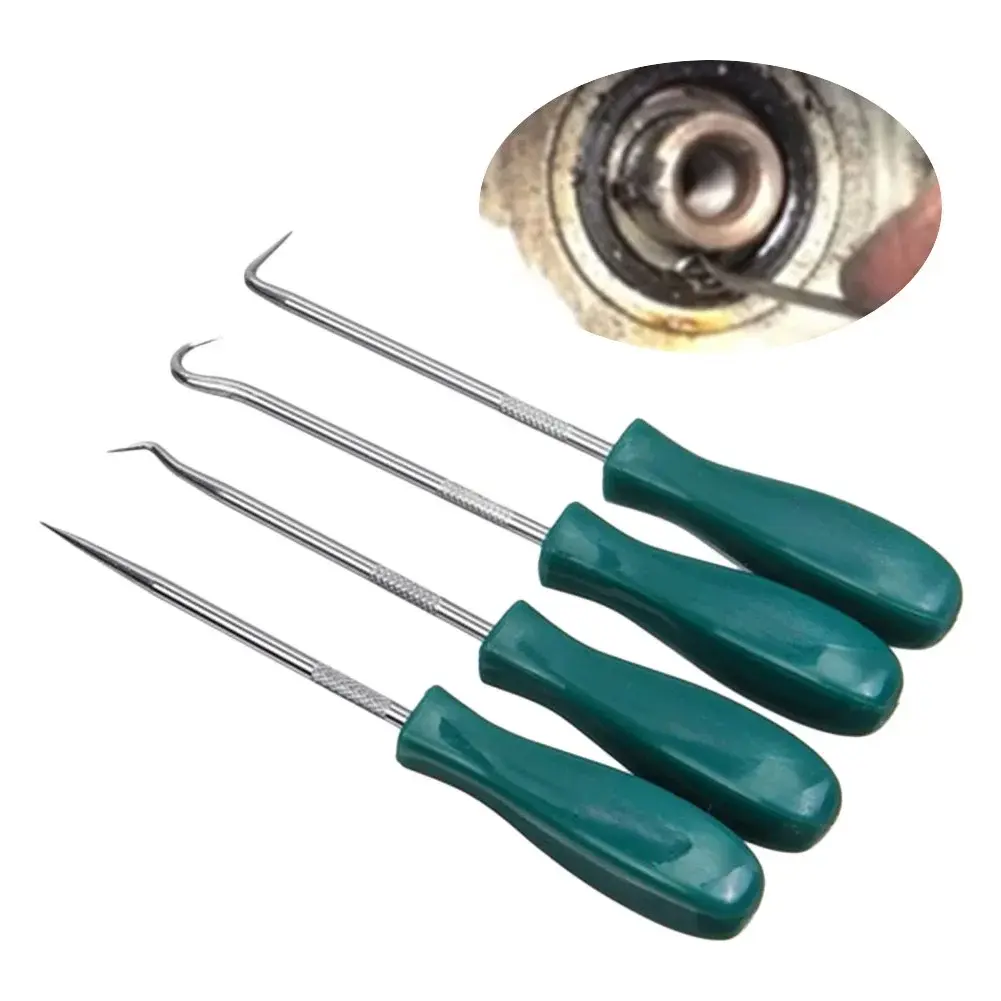 New 4Pcs 135mm Car Auto Vehicle Oil Seal Screwdrivers Set O-Ring Seal Gasket Puller Remover Pick Hooks Repair Tools for Car