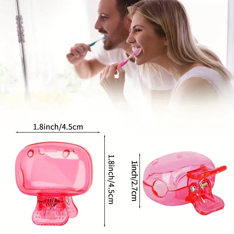 1PCS Travel Toothbrush Head Covers Toothbrush Protector Cap Brush Pod Case Protective Portable Plastic Clip for Household Travel