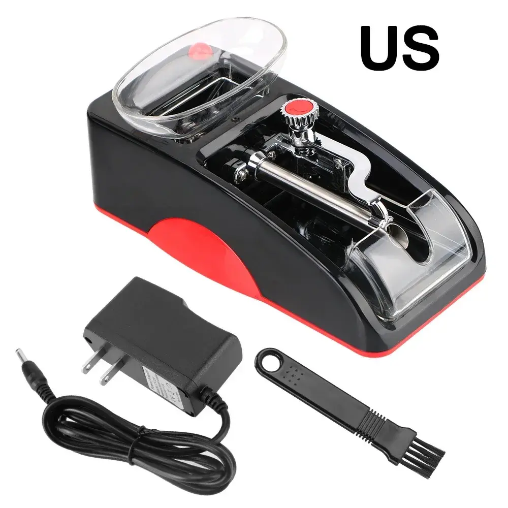 New Cigarette Rolling Machine Tobacco Roller Smoking Accessories EU US Plug DIY Injector Maker Smoking Tool Electric Automatic