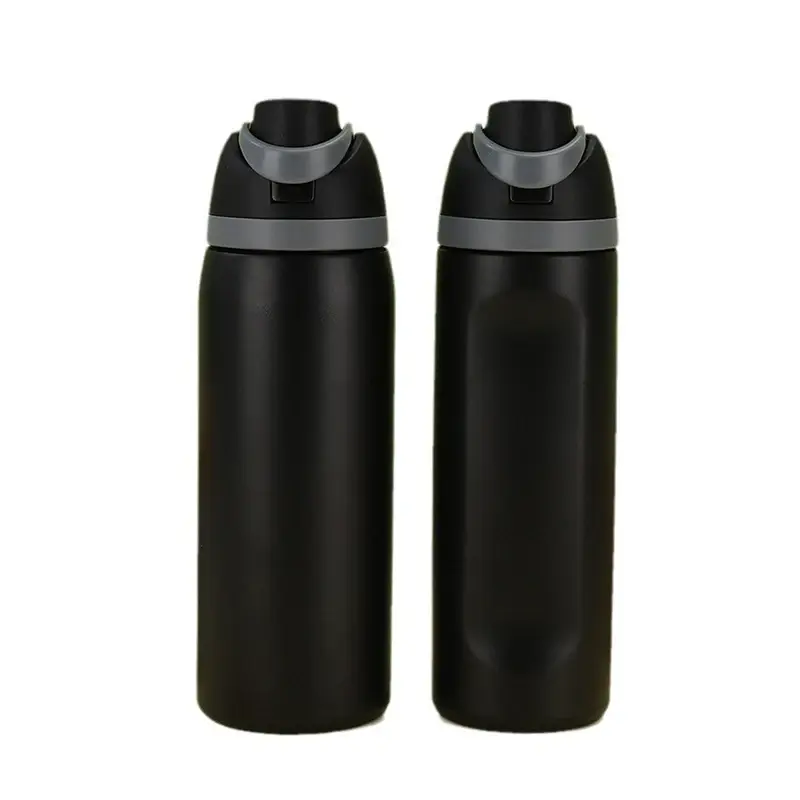24/32oz Straw Double-Layer Insulated Cup 304 Stainless Steel Sports Water Bottle Travel Vacuum Flask for Outdoor Camping Sports