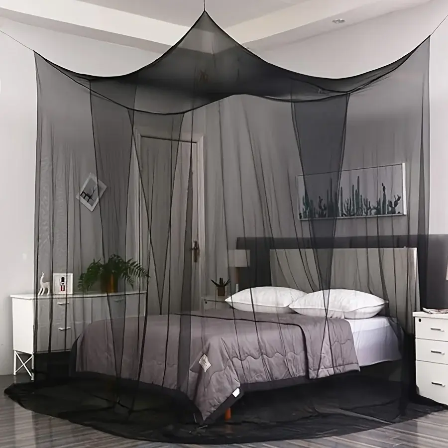 1 PCS Extra Large Mosquito Net with 4 Openings, Durable Canopy Mosquito Net - Perfect for Any Size Beds & Camping, Suitable For